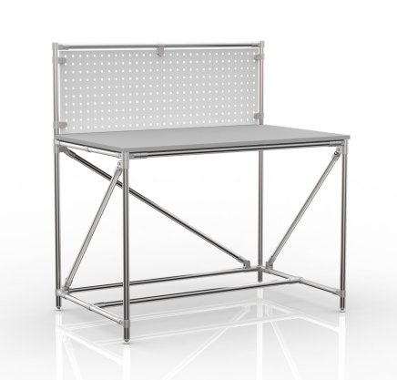 Dielenský stôl z rúrkového systému s perfopanelom 240408312 (3 modely) - 4