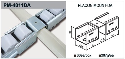 Úchyt valčekové trate typ PM-4011DA