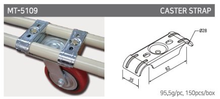 Spojovací držiak pre kolieska s platňou MT-5109